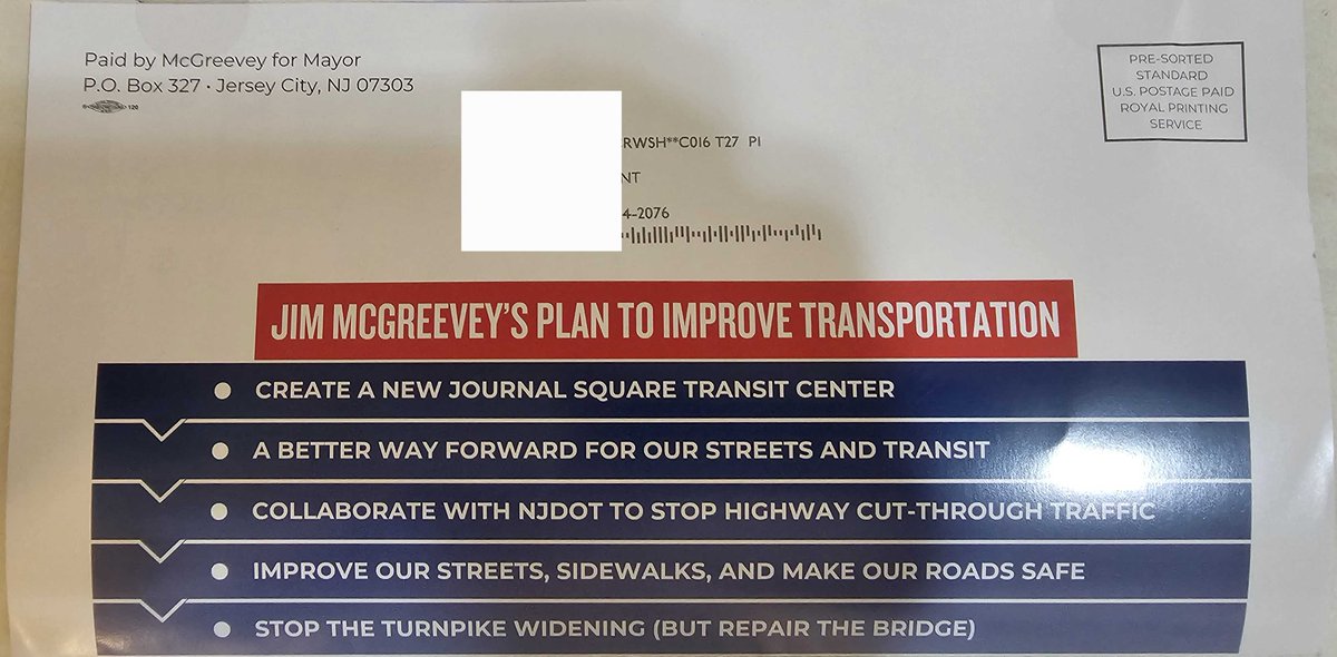 3_under_scores_'s tweet image. McGreevey calls for JFK BRT (which would take county approval, but he is county exec Craig Guy's candidate, so in theory they should have a cooperative relationship). Also calls for 20mph speed limit, speed cameras, and stopping the Turnpike widening.