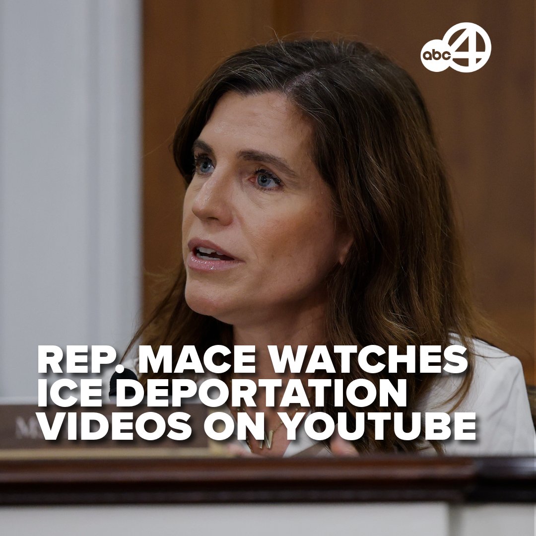 U.S. Rep Nancy Mace said Sunday in a Fox News interview that she watches Immigration and Customs Enforcement agents arrest people, claiming that there is "nothing more American." Read more: bit.ly/4o5dMR7