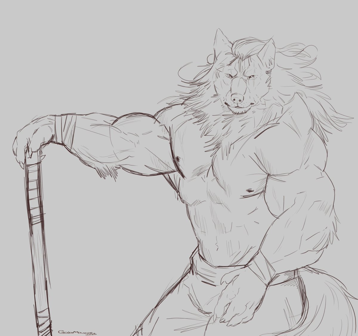 Sketch and painted art