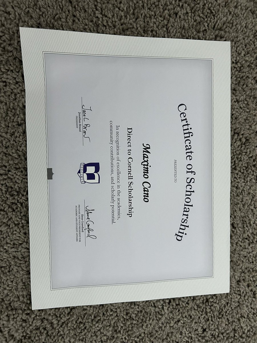 Maximo Cano (@maximocano711) on Twitter photo Blessed to receive an academic scholarship from <a href="/CornellRams/">Rams Athletics</a>! GO RAMS!!
<a href="/CornellRamsFB/">Cornell College Football</a> <a href="/CoachJuscik/">Michael Juscik</a> <a href="/Eastmark_FF/">Eastmark High School Football</a> <a href="/Lyons_J6654/">Coach Lyons</a> Blessed to receive an academic scholarship from <a href="/CornellRams/">Rams Athletics</a>! GO RAMS!!
<a href="/CornellRamsFB/">Cornell College Football</a> <a href="/CoachJuscik/">Michael Juscik</a> <a href="/Eastmark_FF/">Eastmark High School Football</a> <a href="/Lyons_J6654/">Coach Lyons</a>