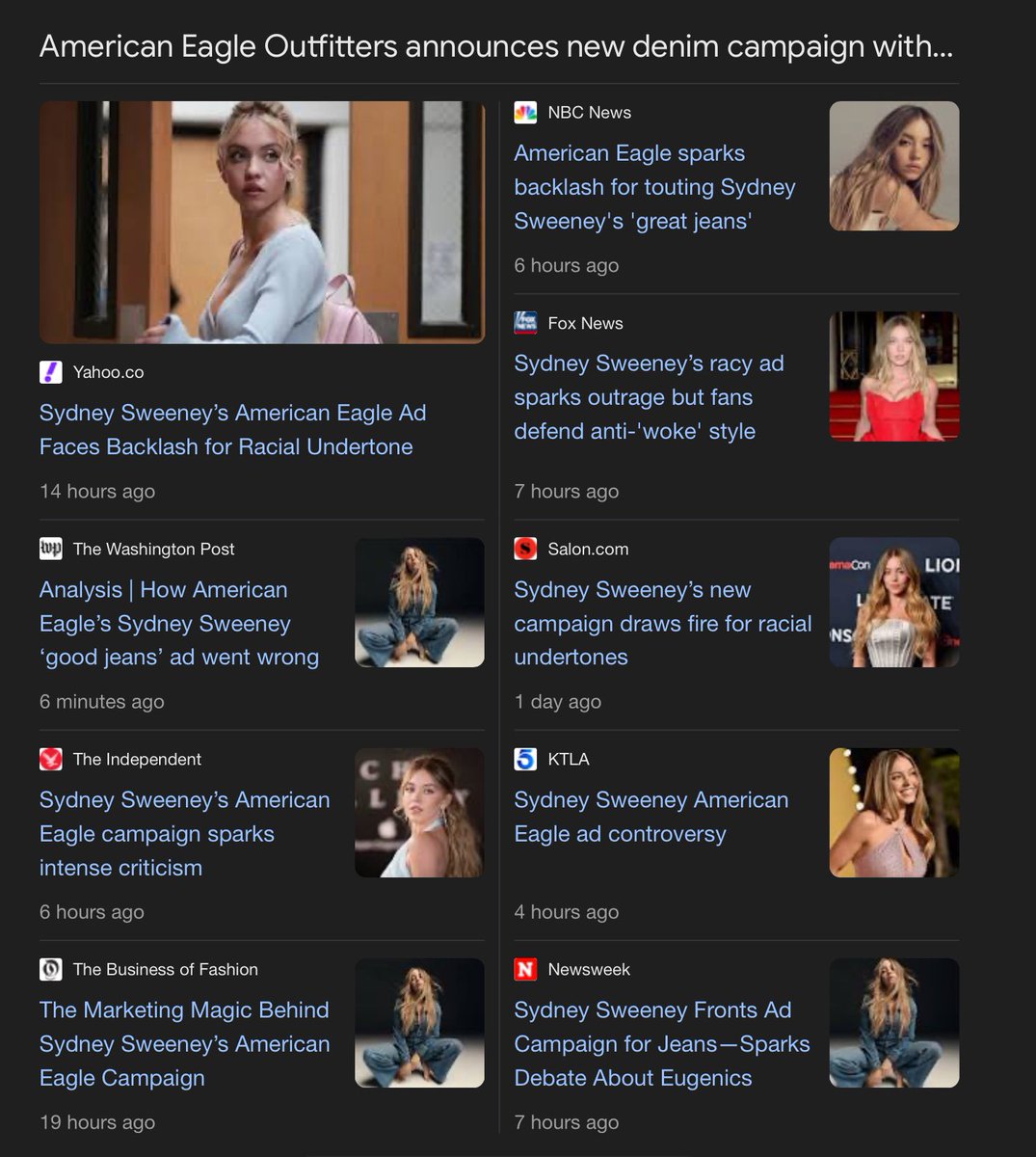 One ad with an attractive white woman is all it took for the media to lose its mind