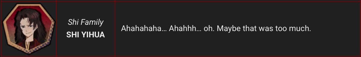 JayBluemann's tweet image. Aw man now I wanna make a Yihua bot too cause he has so many noteworthy lines. Like this one. His brain was twice damaged which probably contributed to his stupidity but he still had SOME self-awareness