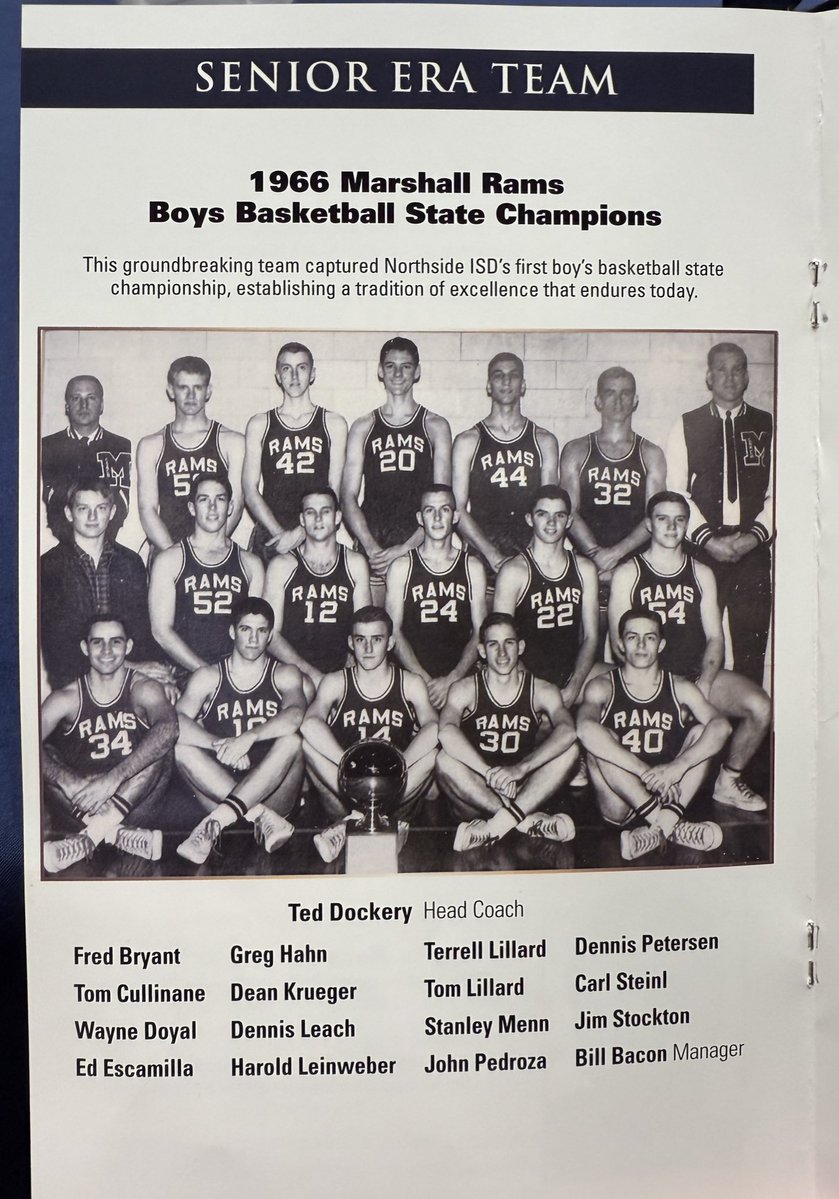 John Marshall Athletics (@jmhs_rams) on Twitter photo 1966 <a href="/NISDMarshall/">NISDMarshall</a> Rams Boys Basketball Team getting inducted into the NISD Athletic Hall of Honor tonight! 1966 <a href="/NISDMarshall/">NISDMarshall</a> Rams Boys Basketball Team getting inducted into the NISD Athletic Hall of Honor tonight!