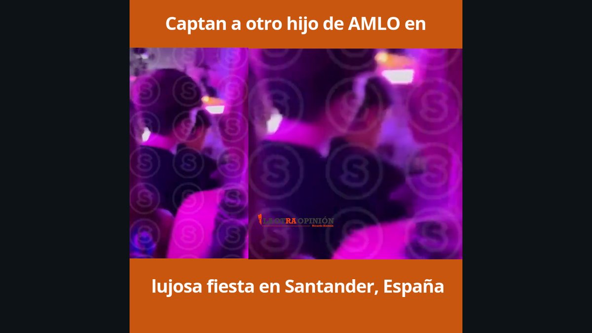 RicardoAlemanMx's tweet image. #Video📹 | Captan a otro hijo de AMLO en lujosa fiesta en Santander, España youtube.com/shorts/OOyMAiE…