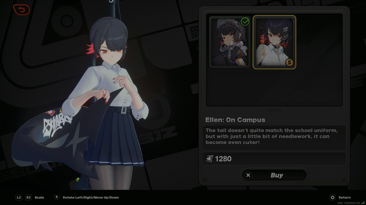 SonyOfLastation's tweet image. Still can't believe they have the audacity to charge folks for this no effort lazy ass outfit for Ellen....
Even Genshin's worst outfit is better than this.
I will pay for PNG outfits in Azur Lane before I give ZZZ money for this shit.
Hell, I'd rather be paying for year…