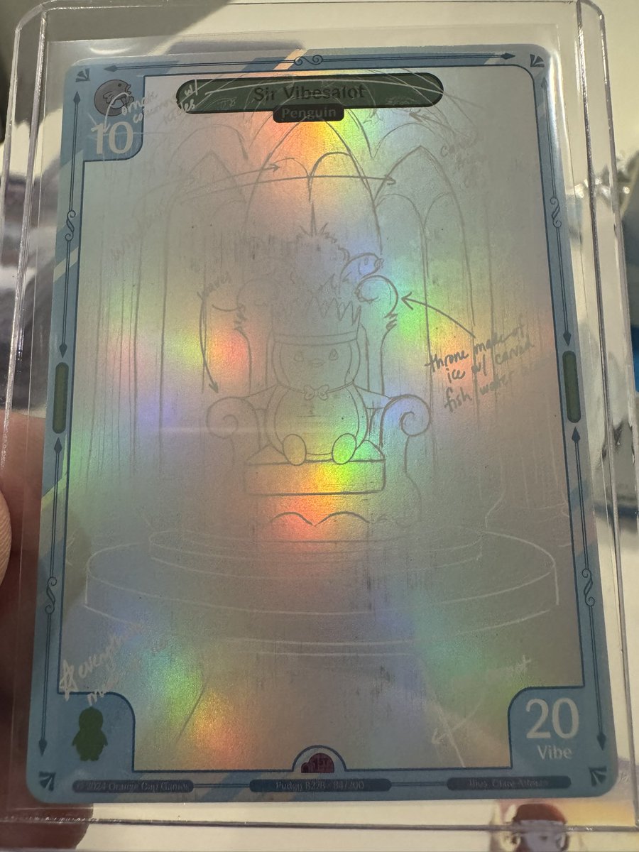 SpaceCadet 🚀✳ (@spacecadet856) on Twitter photo Omg I’m shaking rn!!!
Opened my first Vibes booster box and pulled this 👀
Honestly speechless 🙏
<a href="/pudgypenguins/">Pudgy Penguins</a> <a href="/vibes_tcg/">Vibes (Pudgy TCG)</a> <a href="/cluuuuuuur/">clur</a> Omg I’m shaking rn!!!
Opened my first Vibes booster box and pulled this 👀
Honestly speechless 🙏
<a href="/pudgypenguins/">Pudgy Penguins</a> <a href="/vibes_tcg/">Vibes (Pudgy TCG)</a> <a href="/cluuuuuuur/">clur</a>