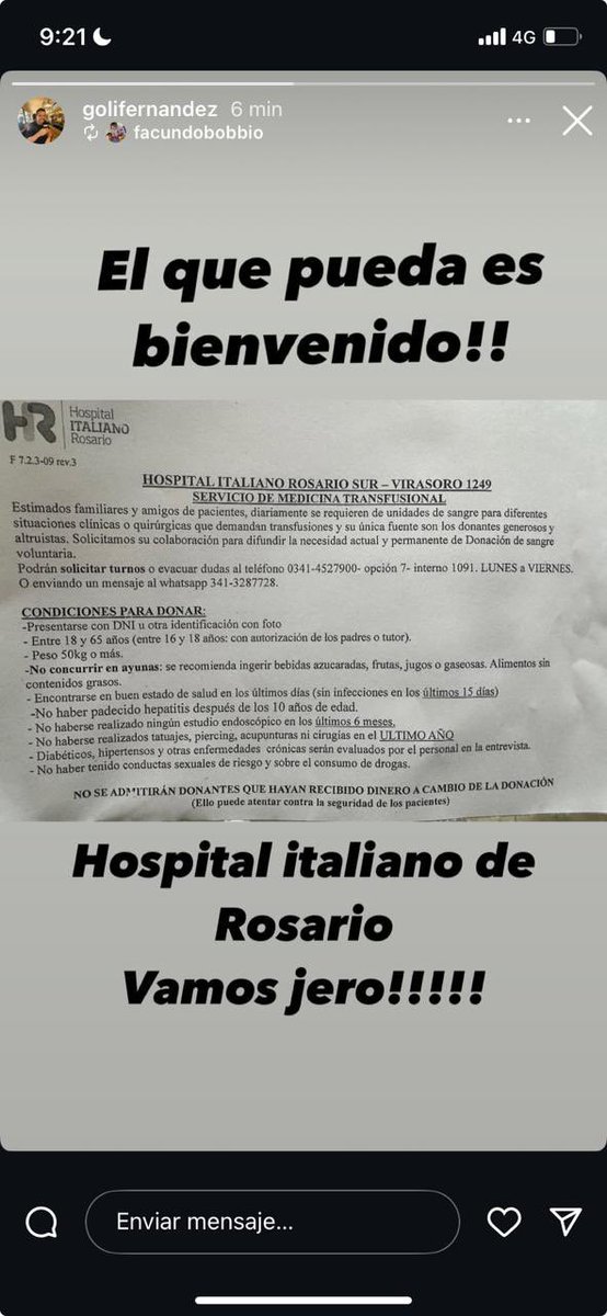 despuesdeltry's tweet photo. Un pedido especial para el sobrino de Goli y Pica Fernández, los pibes de CRAI, es por Jero, internado en el Italiano de Rosario. 
Muchas gracias. ¡Fuerza Jero! 🙏🏽 https://t.co/ujYR2uUU3v