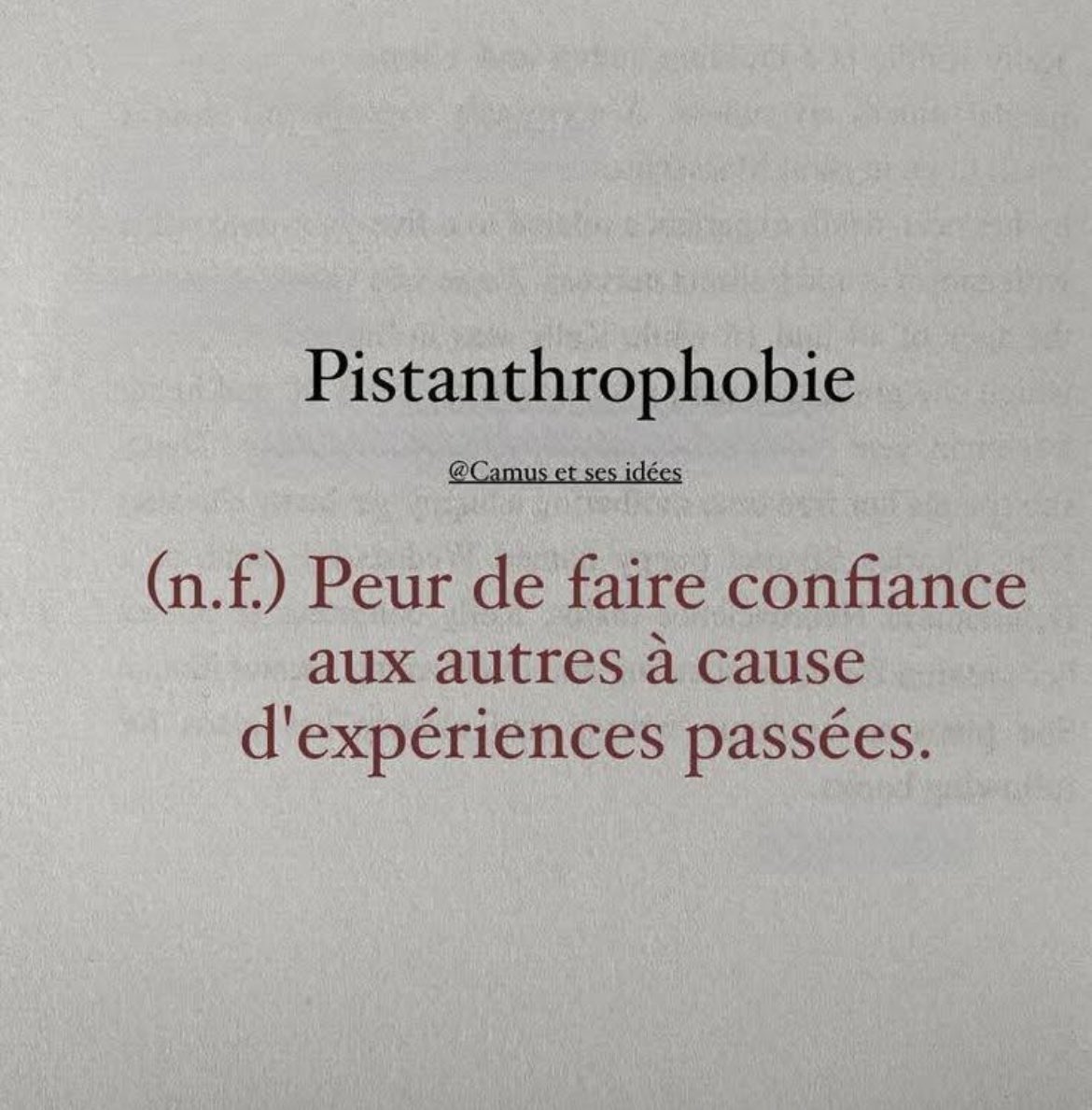 Je suis Pistanthrophobe 🥲