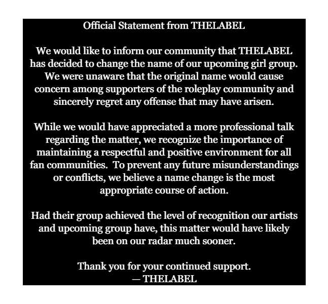 THELABELuv's tweet image. Official Statement from THELABEL

Follow @CODEPINKarea