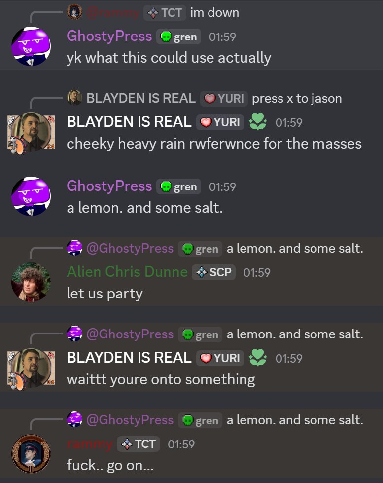 GHP_09's tweet image. we&apos;ve been making the same joke for half an hour