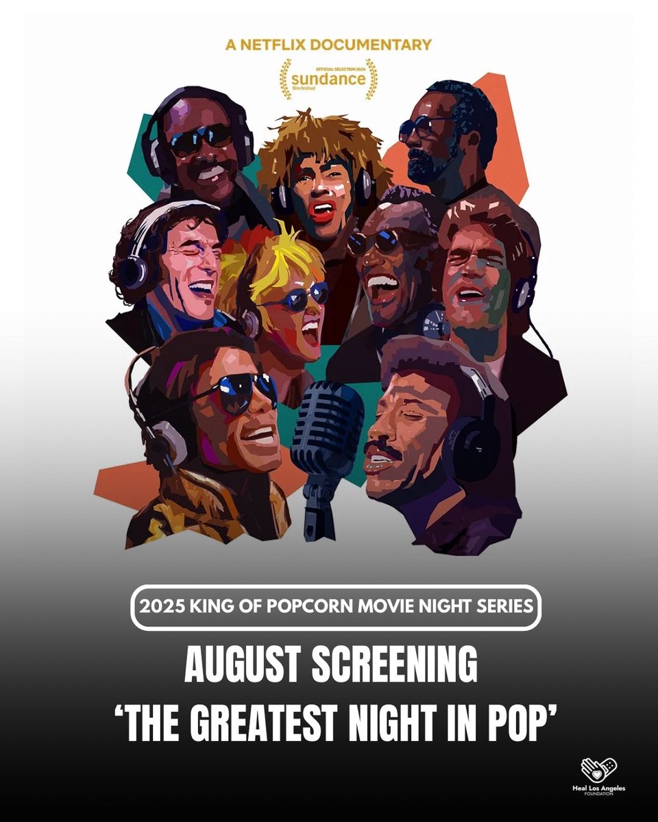 We’re closing out the final King of Popcorn Movie Night Series with a special screening of The Greatest Night in Pop 👑

You won’t want to miss the opportunity to attend Hayvenhurst! 

Grab your tickets now - click the link below! 

🎟️: heallosangelesfdn.givingfuel.com/2025-king-of-p…