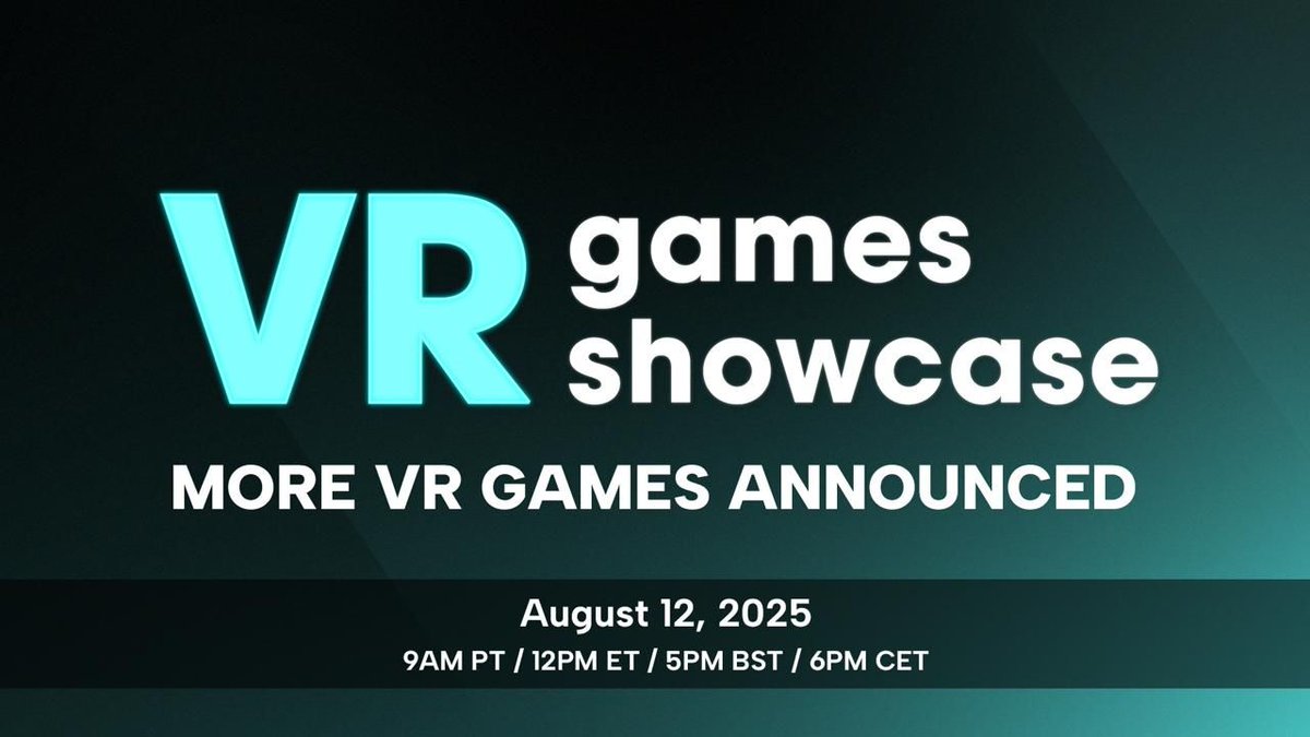 vrgamesshowcase's tweet image. ❗️ New games join VR Games Showcase on August 12❗️

🛩️ New reveal for Aces of Thunder
🏹 An update on ZIX
🔫 A fresh look at Exoshock
🤯 Plus Reach, Forefront, Glassbreakers &amp;amp; more. 

Pre-show kicks off at 8:40am PT, August 12: buff.ly/NXp5VBV