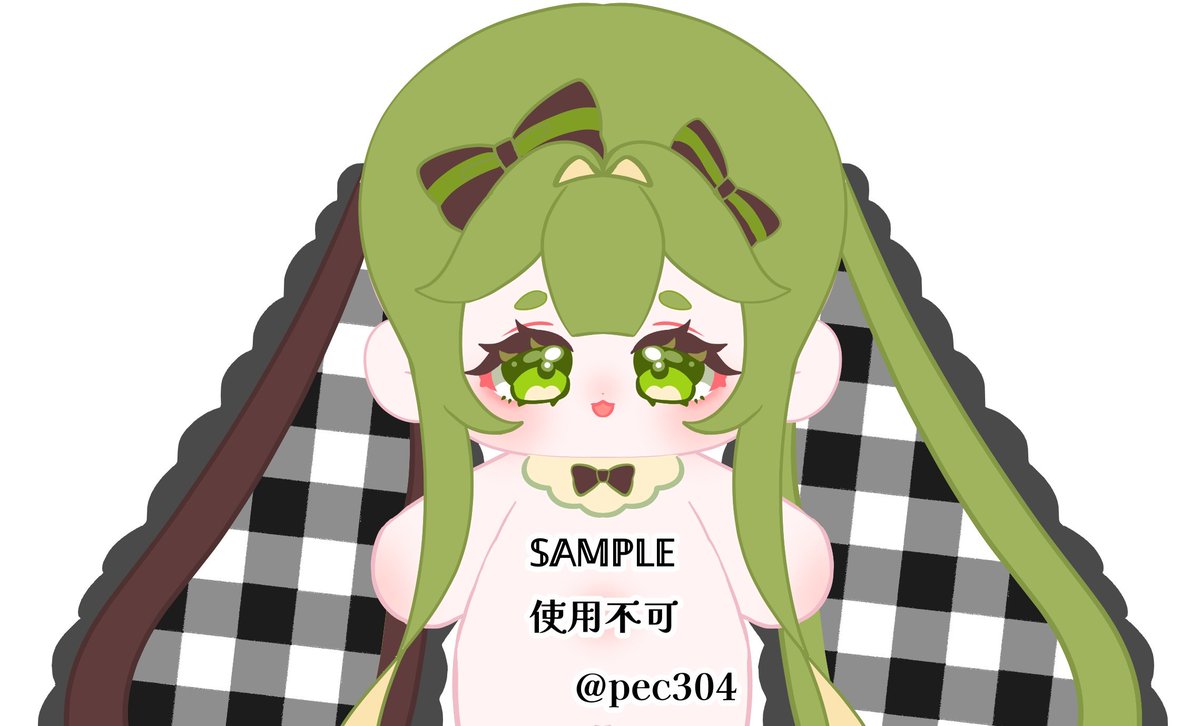 pec304's tweet image. ちょっと久々のぬいデザ
抹茶チョコモチーフちゃん