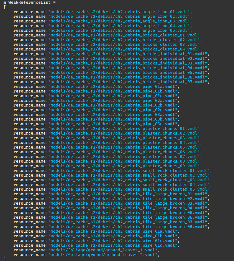 Gabe Follower (@gabefollower) on Twitter photo New debris model references in a smartprop file for an unreleased CS2 map called "de_cache_s2". If I recall correctly, original remake by FMPONE didn't use smartprops, which is further confirmation that Valve is remaking it themselves. Found by <a href="/SigaTbh/">CygaPb_RoadRunner</a> New debris model references in a smartprop file for an unreleased CS2 map called "de_cache_s2". If I recall correctly, original remake by FMPONE didn't use smartprops, which is further confirmation that Valve is remaking it themselves. Found by <a href="/SigaTbh/">CygaPb_RoadRunner</a>