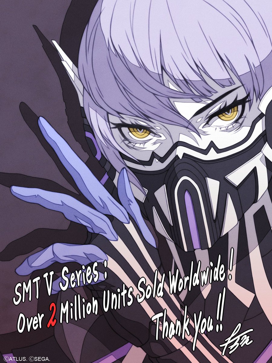 Godhood has reached new heights - the Shin Megami Tensei V series officially sold over 2 million sales worldwide! 💜

Thank you to everyone for your continued support.