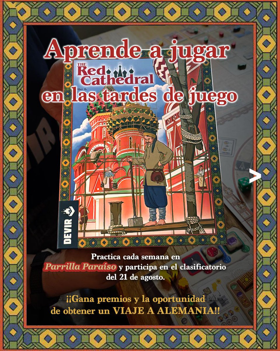 🎯 ¿Te gustaría participar para ganar un pase para el nacional de The Red Cathedral?

Ven a jugarlo en Parrilla Paraíso porque tendremos partidas para que te prepares y tengas la oportunidad de ganar tu pase al Nacional este 21 de agosto.