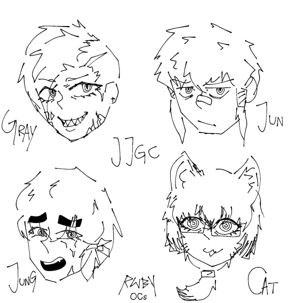 MsMusc1e's tweet photo. The redesign vs The original (Rwby Ocs)
Ngl before the redesign they all look like side characters lmao https://t.co/wtuySTwnPd