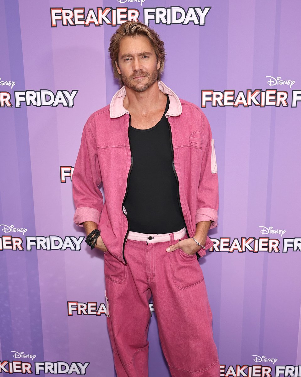 DisneyStudios's tweet image. Chad Michael Murray at the Freakier Friday special screening in New York City 🏍️