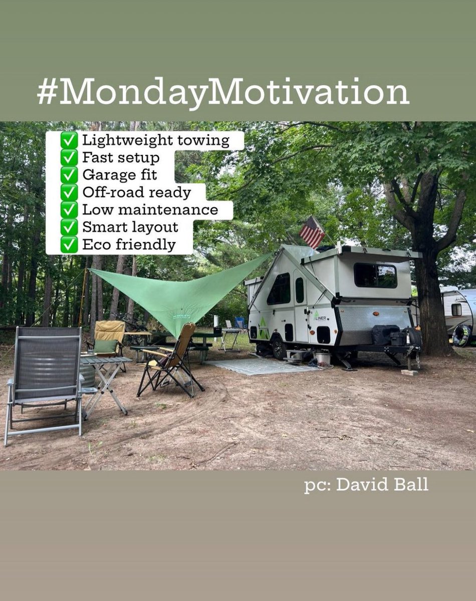Aliner_Camping's tweet photo. Aliner campers = freedom on wheels 🛻⛺️
✅ Lightweight towing
✅ Fast setup
✅ Off-road ready
✅ Garage fit
Check out which camper works best for you! 😎👉🏻 https://t.co/GCPzVFpiIs
All the adventure, none of the hassle. #AlinerLife #CampingMadeEasy #RVLife #TinyTrailer #GetOutside