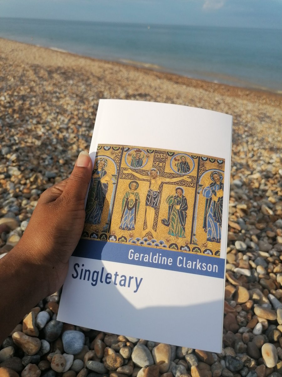 ReziaWahidWeave's tweet photo. The arrival of #Singletary couldn't be better. A perfect birthday gift and company. Truly 'Poems of comfort and cream..' reminder of troubles and hope all within the same lines by my beloved @GBClarkson Thank you โค๏ธ @ShearsmanBooks https://t.co/tlzEmHekov