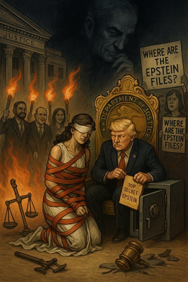 #Resist #CombatTrumpism #WinTheVote26 #VoteBlue #wtpBLUE WE THE PEOPLE wtp2810
 
Donald, you can run all you want but you can't hide from the reality of the #EpsteinFiles It’s time to release all the files with only victim and witness names being redacted. Voters have a right to