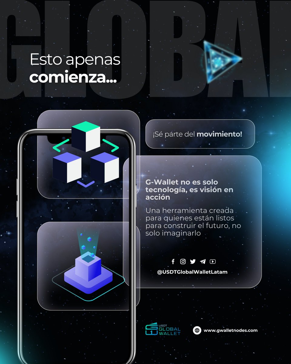 usdtglobal's tweet image. 🌐 No seguimos el sistema. Lo estamos reconstruyendo.

En G-Wallet, cada nodo, cada acción, cada transacción cuenta. 💥

🔗 Conócenos: gwalletnodes.com
📱 Redes oficiales: linktr.ee/Gwallet

#GWallet #CriptoLatam #FintechRevolution #BlockchainLatam