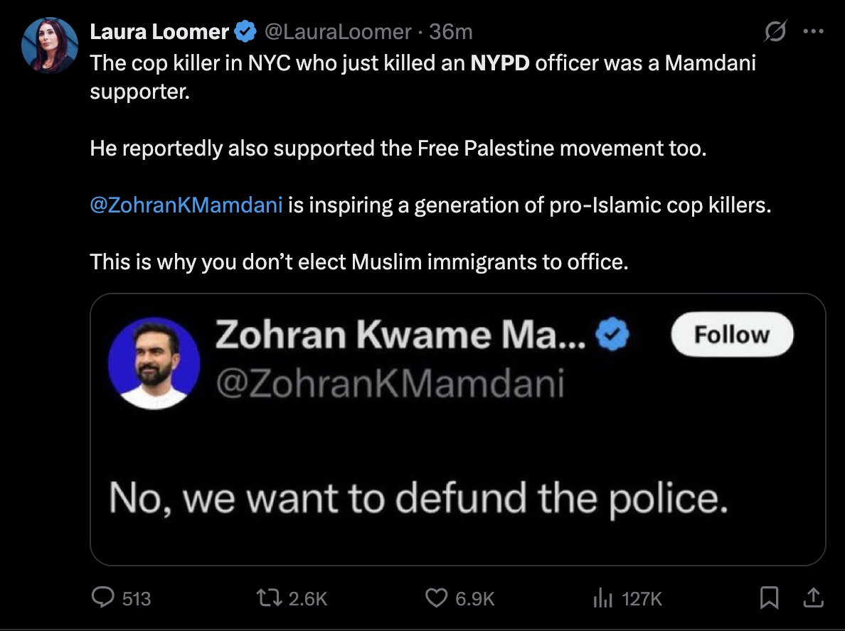 SgtLibertarian's tweet image. Conservative influencers are reading scripts again.
Right after the Manhattan shooting, they all took this awful time to attack Zohran Mamdani.
Who told them to it?