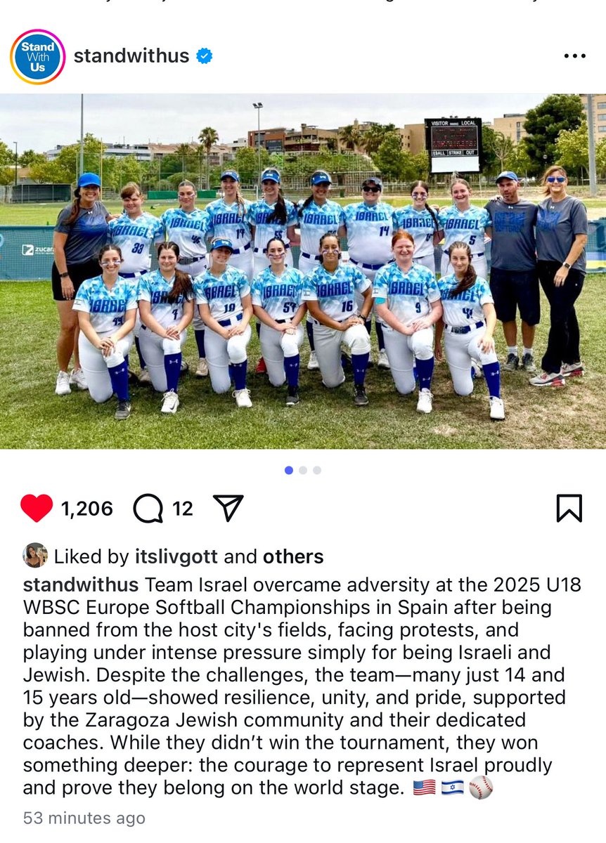 Stephanie Kleiner (@skleinersftbll) on Twitter photo As those continue to try to put <a href="/israelsoftball/">Israel Softball Association</a> down, the athletes continue to rise up! Keep playing the game you love! As those continue to try to put <a href="/israelsoftball/">Israel Softball Association</a> down, the athletes continue to rise up! Keep playing the game you love!