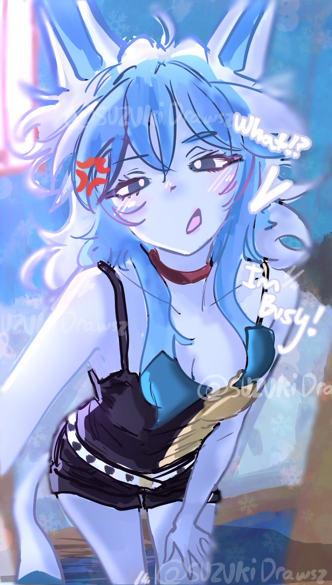 hey man shes busy #pokemon #glaceon #art #furry #furryartwork