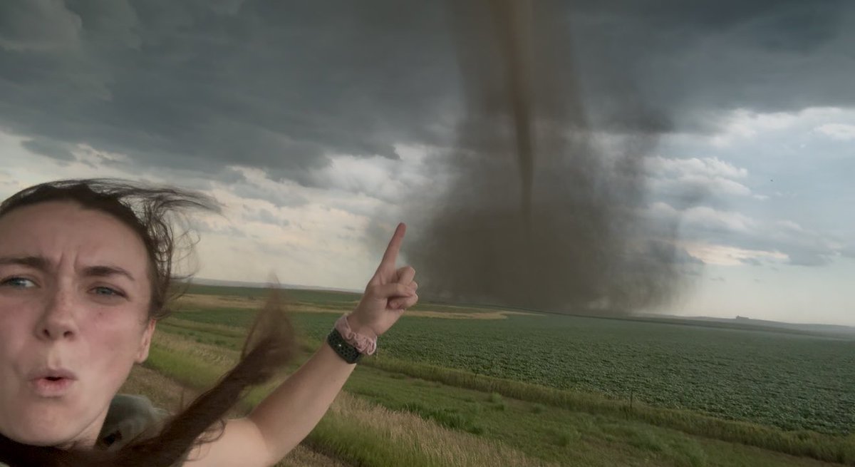 I finally remembered to take my first ever selfie with a tornado today