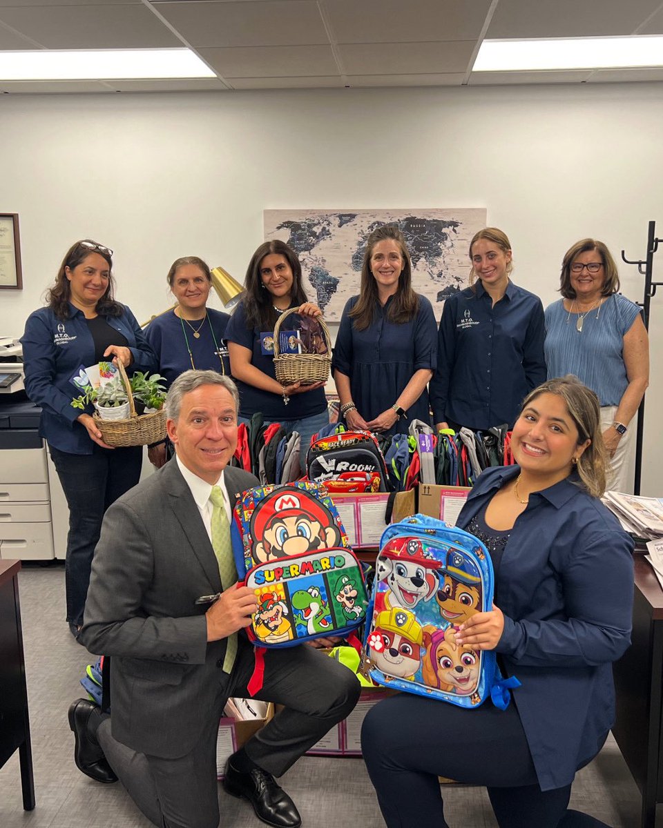 🎒✨ Huge thank you to our friends at M.T.O. Shahmaghsoudi for donating over 180 backpacks to our Fill a Backpack Drive! Your support helps local students start the school year prepared and proud. We’re grateful for partners like you! 👏👏👏 #FillABackpack #BackToSchoolReady