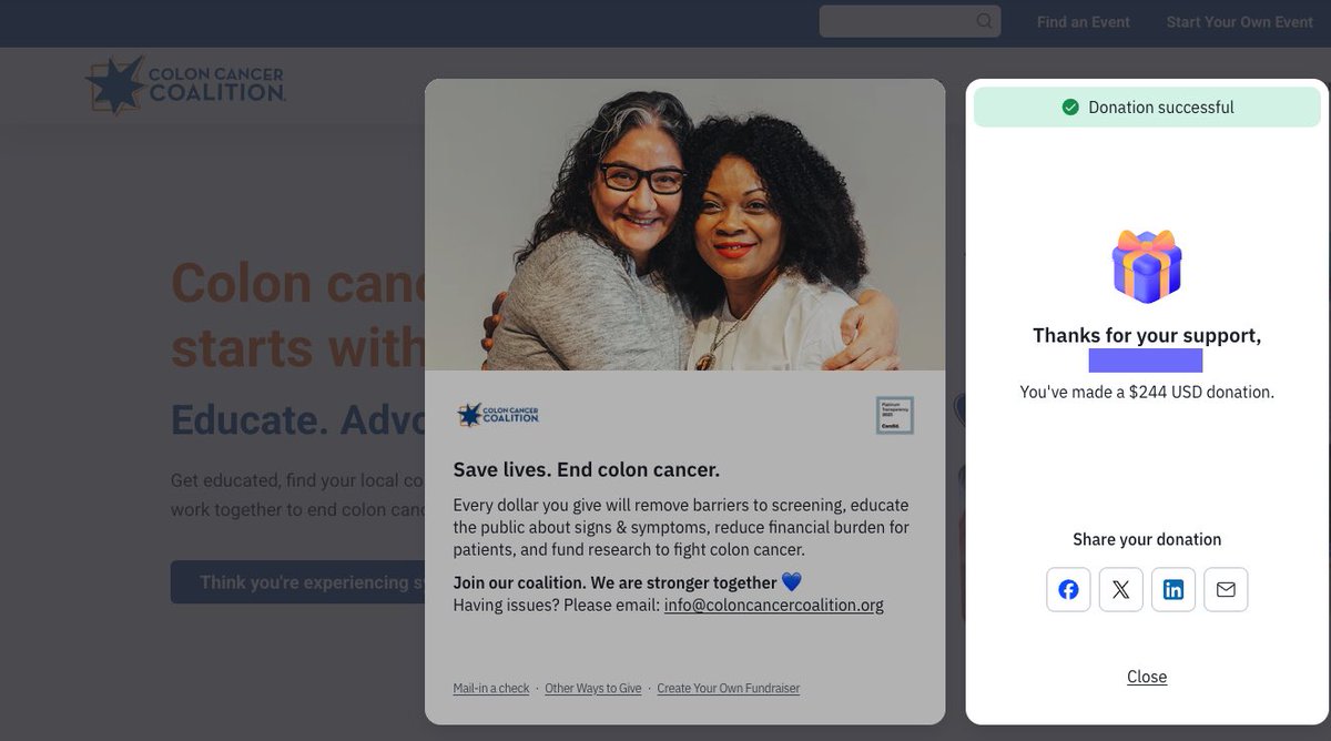 Thank you everyone for supporting the zine! We donated our profits of $244 to the Colon Cancer Coalition!