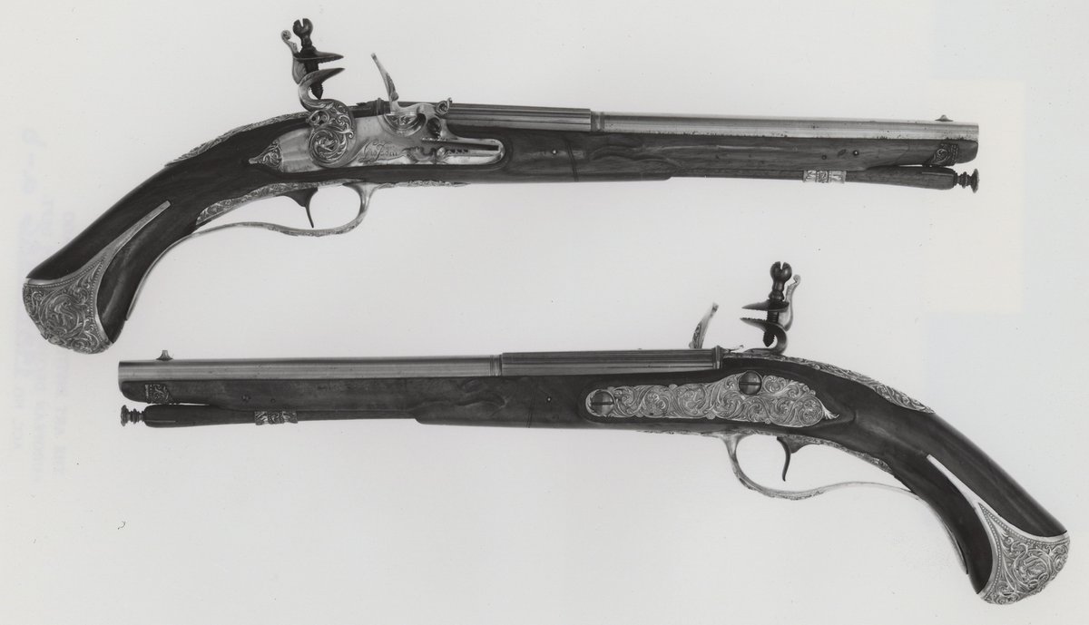 Pair of Flintlock Pistols #artbots #aic