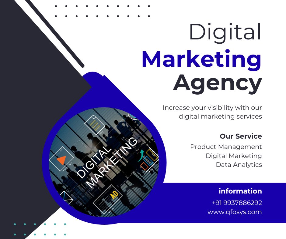 qfosys's tweet image. Boost your brand visibility with QFOSYS Digital Marketing Services! 🚀 We help businesses grow through powerful strategies in SEO, Social Media Marketing, PPC, Content Creation, and Email Marketing. 
#qfosys #digitalmarketing #onlinemarketing #seo #socialmediamarketing