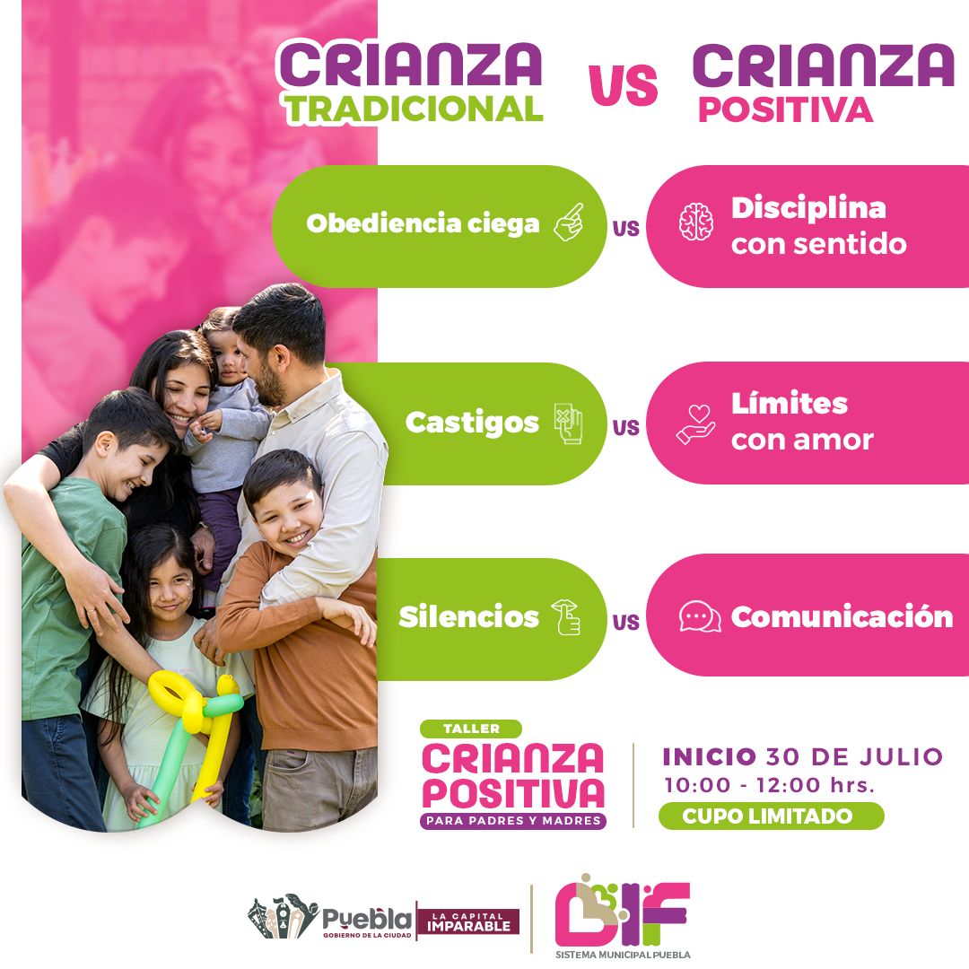 PoderNoticiaPue's tweet image. 🟡 🧠 Cuidar la mente también es salud | El @DifPueCapital anuncia dos nuevos talleres en la Unidad Médica Integral (UMI), dirigidos a fortalecer la salud emocional de las familias poblanas:
👨👩👧👦 Taller de Crianza Positiva
📅 Inicia: 30 de julio
🕙 Horario: Miércoles, de 10:00 a…