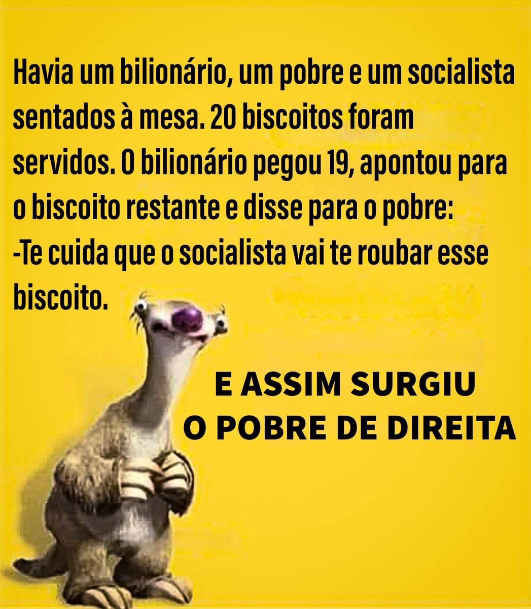 E assim surgiu o "pobre de direita"!

SOBERANIA É INEGOCIÁVEL