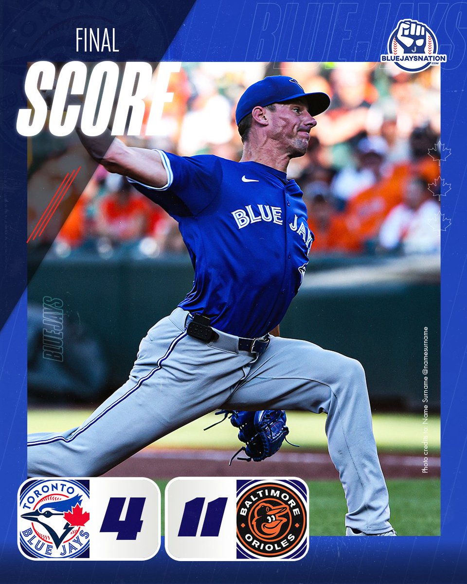 thejaysnation's tweet image. Jays lose 11-4