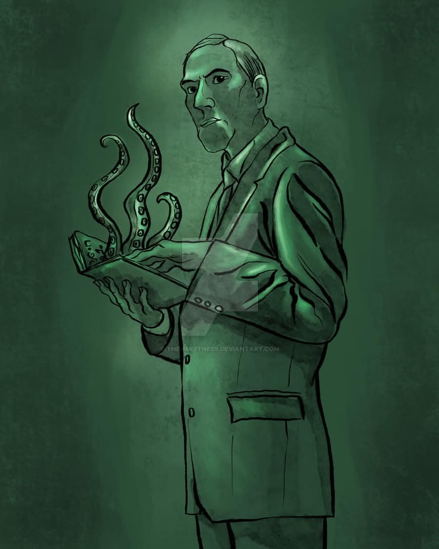 💀Magna Mater! Magna Mater!🎨 "H.P. LOVECRAFT" by THE MATTNESS💀#HPLovecraft #Lovecraftian #Cthulhu #HorrorArt #Horror