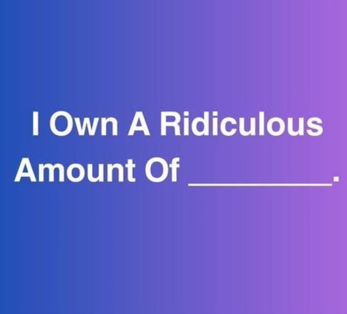 me, cars...
50 or so, but i am in the biz...
you?