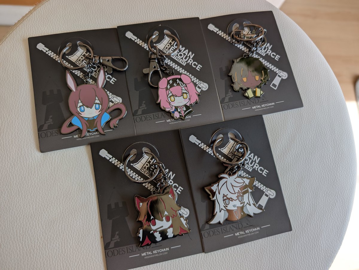 Metal keychain samples are here 💖