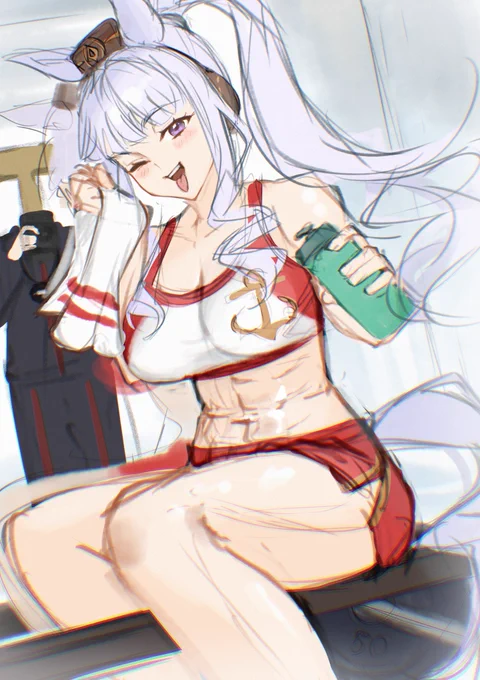 GolShi after-workout rkgk #umamusume #ゴールドシップ