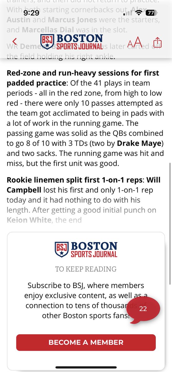 BeardedDevil78's tweet image. .@BostonSportsBSJ   So happy I spent 50 bucks to not be able to read anything.  Sent a email to Help 4-5 days ago.  No reply.   Have logged in on app and on Web. No luck.