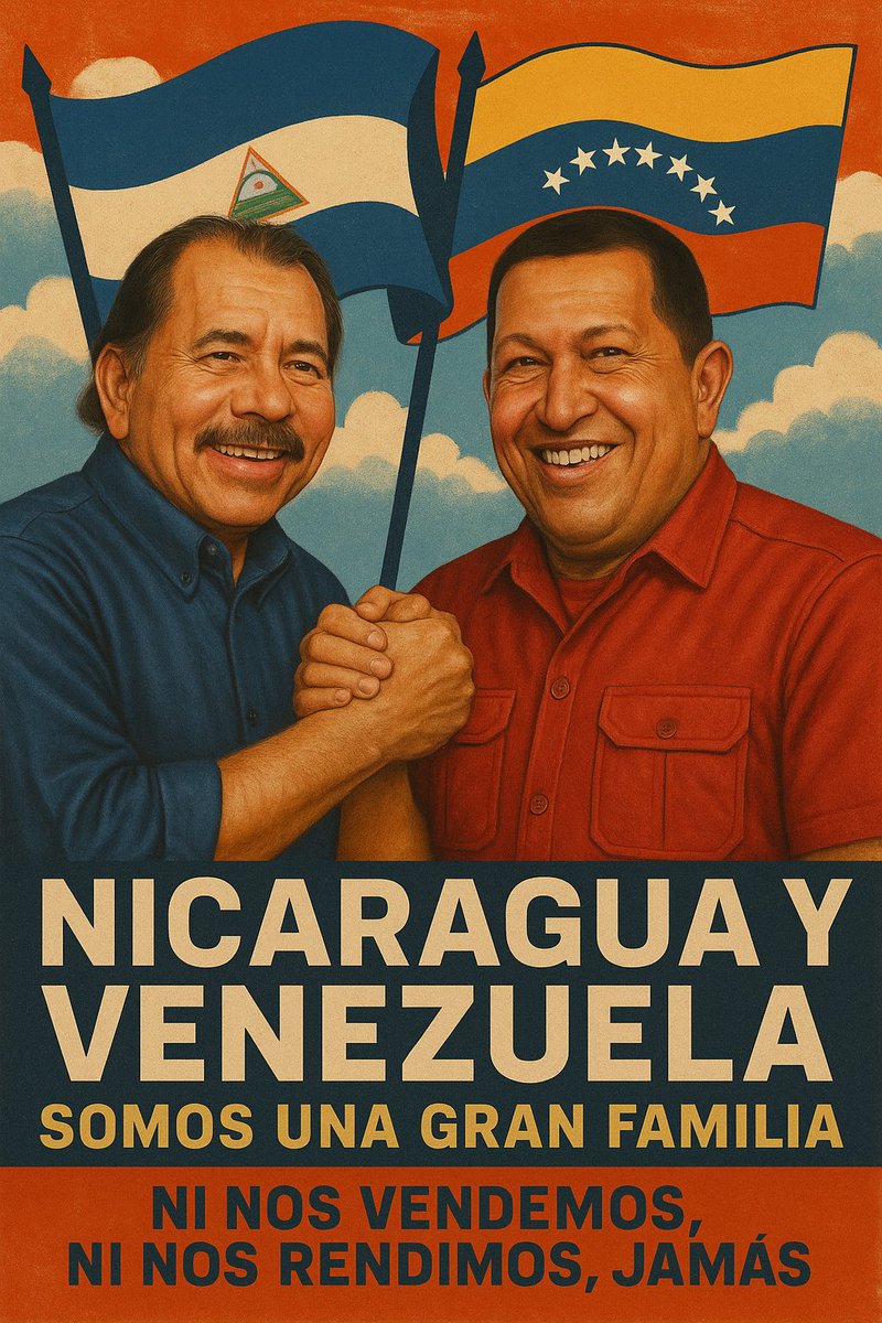 Francisco Rosales 🇳🇮 (@fcorosales78) on Twitter photo "Nicaragua y Venezuela somos una gran familia, somos hermanos, somos de los que ni se venden ni se rinden jamás."
Cmdte. Daniel Ortega
#TodosSomosDaniel
#Venezuela
<a href="/jcsankings/">Juan Carlos Sánchez</a> <a href="/corpav_m/">Carnitas Sandinista ❤🖤❤🇳🇮</a> <a href="/Ge_Sus26/">Gema_Susan🤓✏🦁💙</a> <a href="/RDRFSLN_/">RDRFSLN_🇳🇮❤🖤</a> <a href="/esbeltania/">Esbeltania</a> <a href="/istamati/">☀️𝐈 𝐒 𝐓 𝐀 𝐌 𝐀 𝐓 𝐈 🌼🇳🇮🇳🇮</a> <a href="/Atego16/">@🅰🆃🅴🅶🅾 🇳🇮</a> "Nicaragua y Venezuela somos una gran familia, somos hermanos, somos de los que ni se venden ni se rinden jamás."
Cmdte. Daniel Ortega
#TodosSomosDaniel
#Venezuela
<a href="/jcsankings/">Juan Carlos Sánchez</a> <a href="/corpav_m/">Carnitas Sandinista ❤🖤❤🇳🇮</a> <a href="/Ge_Sus26/">Gema_Susan🤓✏🦁💙</a> <a href="/RDRFSLN_/">RDRFSLN_🇳🇮❤🖤</a> <a href="/esbeltania/">Esbeltania</a> <a href="/istamati/">☀️𝐈 𝐒 𝐓 𝐀 𝐌 𝐀 𝐓 𝐈 🌼🇳🇮🇳🇮</a> <a href="/Atego16/">@🅰🆃🅴🅶🅾 🇳🇮</a>