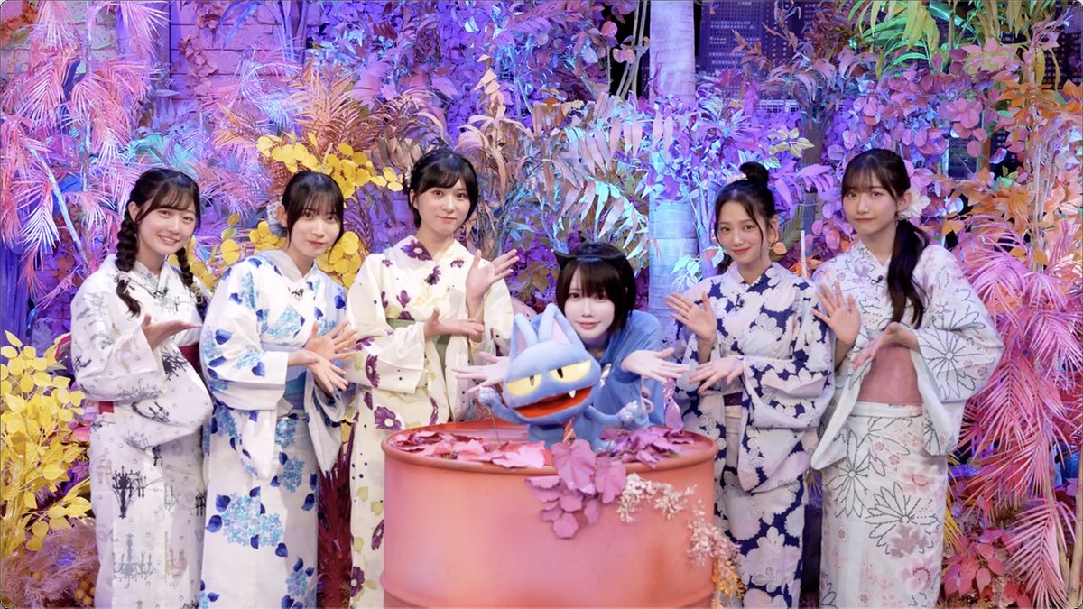 BOKUAOofficial's tweet photo. ＼お知らせ📢💙／

今夜、26:00から
テレビ東京「#あのちゃんの電電電波」に 
#杉浦英恋 🧿 #須永心海 🫧 #早﨑すずき 🔔
#八木仁愛 🐶 #吉本此那 💄
が出演します！

記念すべき番組初登場はなんと浴衣で🎐🎆
ぜひチェックしてみてください👀✨

@tx_dendendenpa

#僕が見たかった青空 #僕青 #視線のラブレター