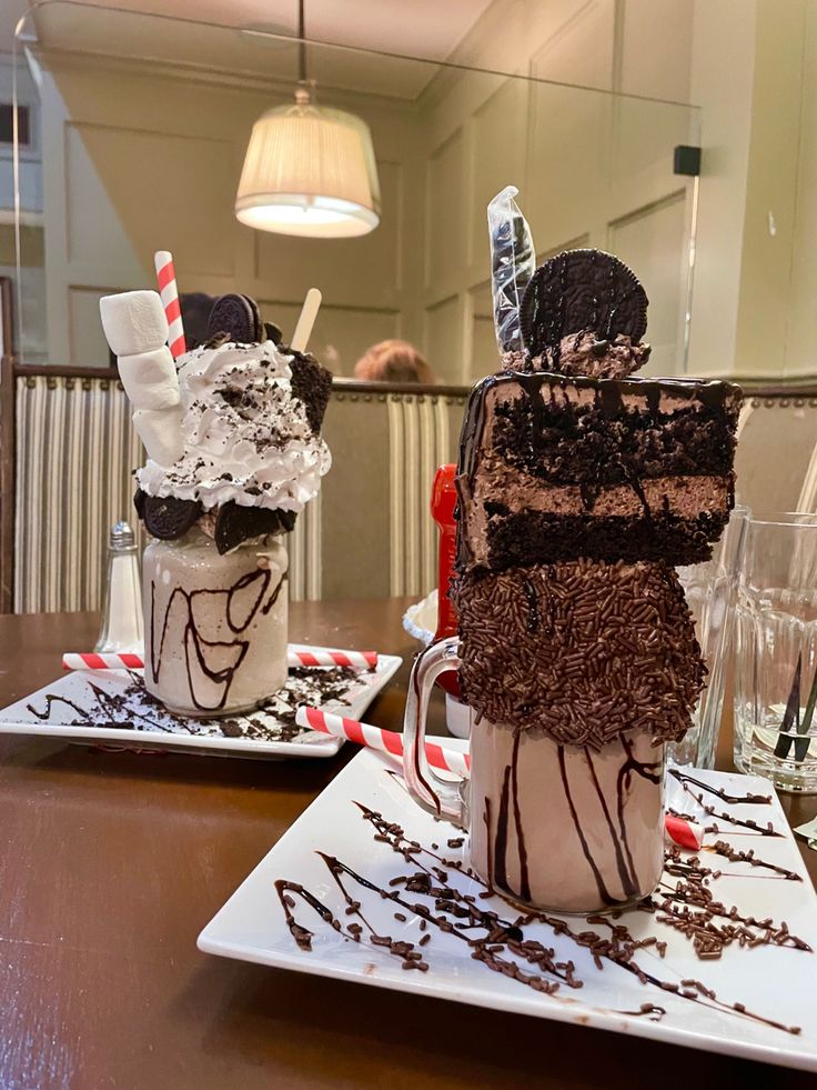 Me and my daughter having a milkshake at night.