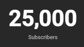 THANK YOU FOR 25K