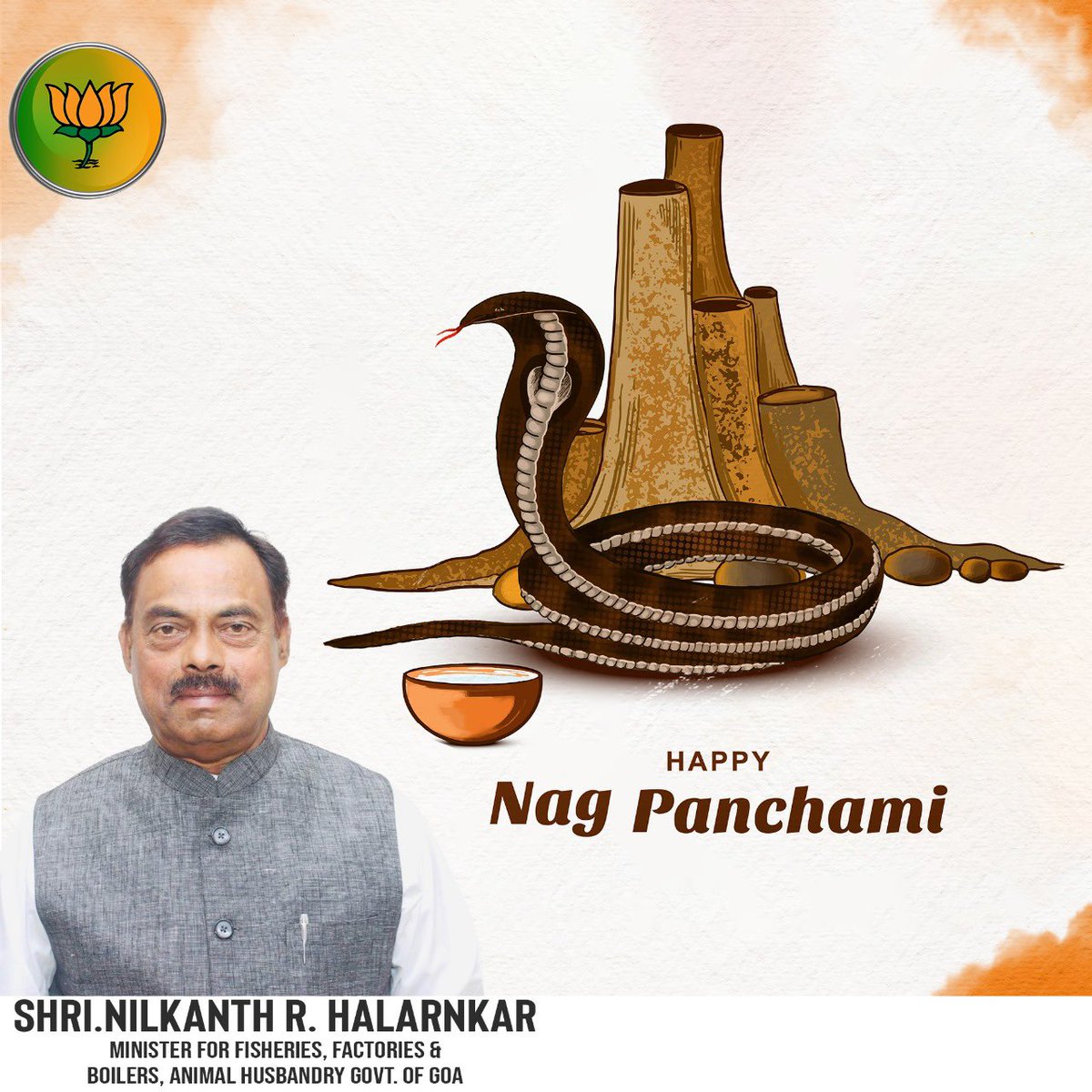 Nilkant Halarnkar (@nilkanthalarnk1) on Twitter photo Wishing you a blessed Nag Panchami filled with faith, devotion, and spiritual energy.
#nagpanchami🐍 Wishing you a blessed Nag Panchami filled with faith, devotion, and spiritual energy.
#nagpanchami🐍