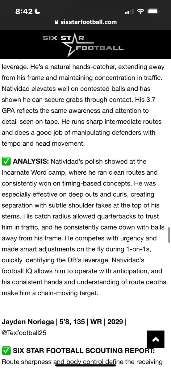zachariahn04's tweet image. Thank you @sixstarfootball for the write up, I really appreciate this is just the beginning!!! @Nextlevelsports @_iNEEDit_ @GrowthWithDesso @coachRLJ @CoachLeatherman @RivalsFriedman @coachwhiteDP @wru_university @Coast2Coasttc @Coach__Healey @_CoachOlson @GPowersScout @TFloss32