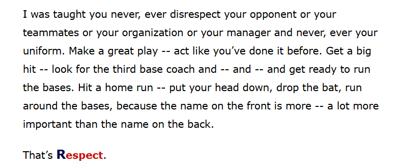 There are thousands of baseball facts to share about Ryne Sandberg, but my favorite Ryno fact is that his Hall of Fame Speech is considered one of the 100 greatest speeches of all time. It was July, 2005, in the shadow of the steroids scandal.  1/

americanrhetoric.com/speeches/rynes…