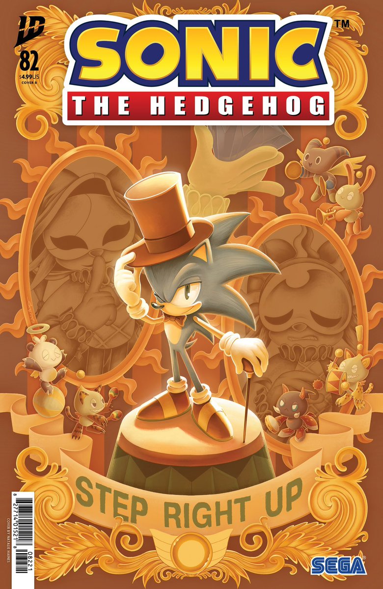 Ls1389's tweet image. Ayyyy this cover got revealed for SDCC while I was away this weekend 🎪✨ my B cover for IDW Sonic 82!
